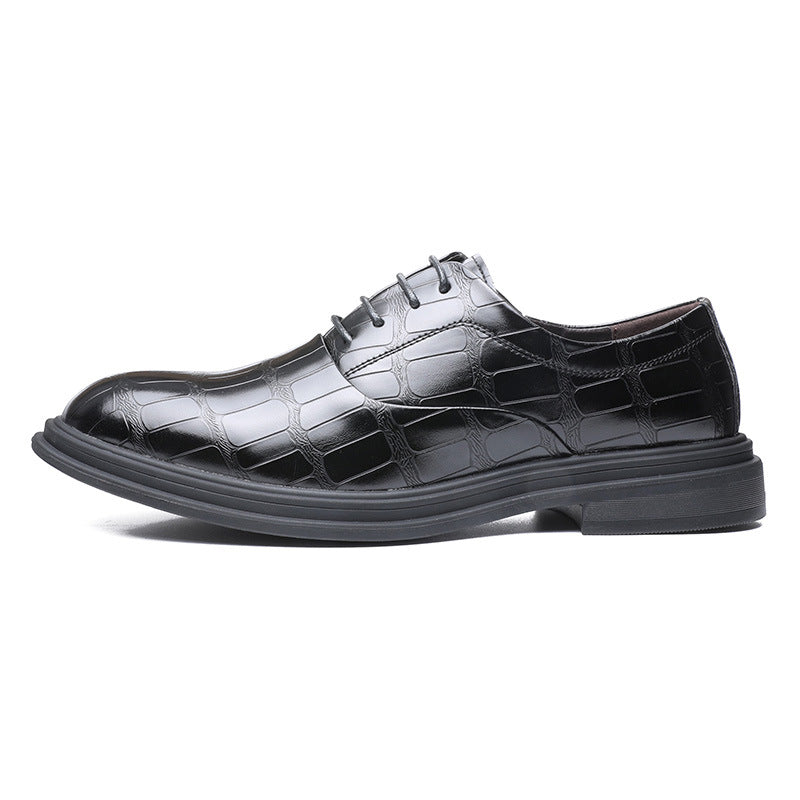 Personality Increased Business Formal Wear Leather Shoes